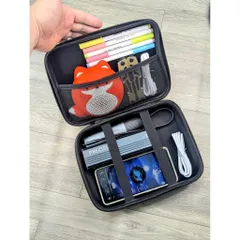 Túi Lưu Trữ Phụ Kiện Đa Năng Form Cứng Có Quai Xách - Đựng Vừa ĐT, Sạc Dự Phòng, Tai Nghe,...