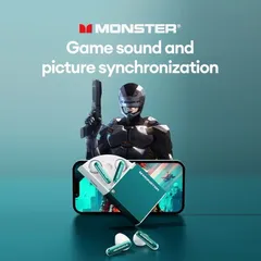 Tai Nghe Bluetooth Monster XKT17 - Âm Thanh Hi-Fi, Bluetooth 5.3, Kháng Nước, Chế Độ Game Mode Độ Trễ Thấp