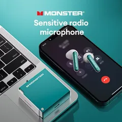 Tai Nghe Bluetooth Monster XKT17 - Âm Thanh Hi-Fi, Bluetooth 5.3, Kháng Nước, Chế Độ Game Mode Độ Trễ Thấp