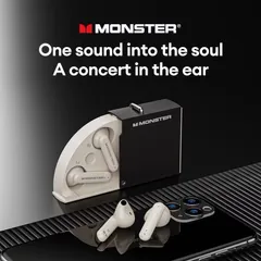 Tai Nghe Bluetooth Monster XKT17 - Âm Thanh Hi-Fi, Bluetooth 5.3, Kháng Nước, Chế Độ Game Mode Độ Trễ Thấp