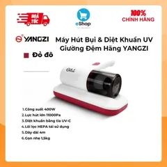 Máy Hút Bụi & Diệt Khuẩn UV Giường Đệm YANGZI - Công Nghệ UV-C, Ion Bạc Công Suất 400W, Lực Hút 11000Pa