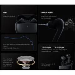 Tai Nghe Bluetooth TWS Xeo mi Buds 3 - ANC Chống Ồn Chủ Động, Xuyên Âm, Chống Nước IP55, Pin 7-32h