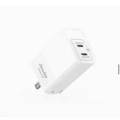 Củ Sạc Nhanh 65W GaN - Jinsdar Dual USB C Công Nghệ PD 3.0/ PPS 2.0 (Hàng À Má Zôn)