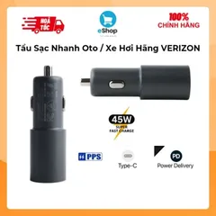 Tẩu Sạc Nhanh Oto Xe Hơi Verizon Cổng Usb C PD 45w PD 3.0, PPS