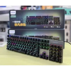 Bàn Phím Cơ Gaming Philips SPK8404/G404 LED Rainbow, Blue Switch Chính Hãng