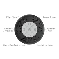 Loa Bluetooth TAOTRONICS TT-SK03, Kháng Tia Nước, Có Thể Gắn Tường, Mic Hỗ Trợ Đàm Thoại Rãnh Tay