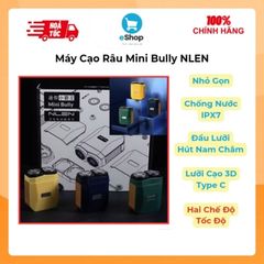 Máy Cạo Râu Mini Bully NLEN 2 Chế Độ, Chống Nước IPX7, Lưỡi Dao Đôi 3D, Nhỏ Gọn, Sạc Type C (Hàng À Má Zôn)
