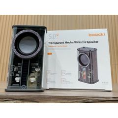 Loa Bluetooth Toocki Transparent Mecha Wireless Speaker - TWS Kết Nối 2 Loa Hiệu Ứng Âm Thanh Vòm 3D