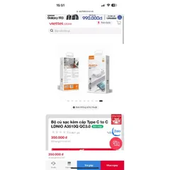 Bộ Củ Sạc Nhanh 3 Cổng 32W PD&QC Hãng LDNIO A3510Q Kèm Cáp PD