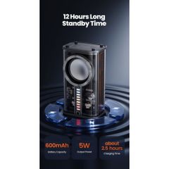 Loa Bluetooth Toocki Transparent Mecha Wireless Speaker - TWS Kết Nối 2 Loa Hiệu Ứng Âm Thanh Vòm 3D