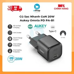 Củ Sạc Nhanh 20W Aukey Omnia PA-B1 USB-C PD Công Nghệ Gan Nhỏ Gọn
