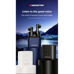 Tai Nghe Bluetooth TWS MONSTER XKT03 ( Mỹ ) , Chống Ồn AAC ,Game Mode Độ Trễ Thấp