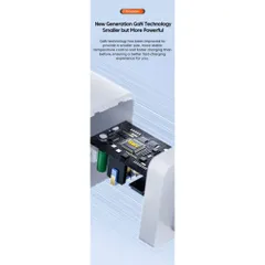 Củ Sạc Nhanh 67W TOOCKI – 3 Cổng (2 USB-C + 1 USB-A) Công Nghệ PowiGaN Hỗ Trợ PD/PPS/QC4.0