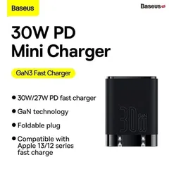 Củ Sạc Siêu Nhanh Type C 30W Baseus GaN3 Fast Charger 737434