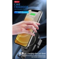Giá Đỡ Kẹp Điện Thoại Trên Oto Kiêm Sạc Không Dây BYZ N11- Kẹp Cửa Gió Chắc Chắn, Tự Động Kẹp Bằng Trọng Lực