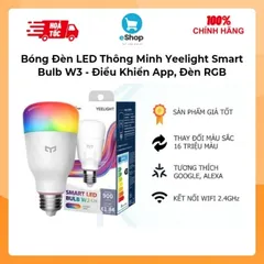 Bóng Đèn LED Thông Minh Yeelight Smart Bulb W3 Color, Điều Khiển App, Đèn RGB