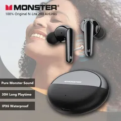 Tai Nghe Bluetooth TWS MONSTER N-Lite 203 AirLinks - Bluetooth 5.3 Chống Nước IPX6