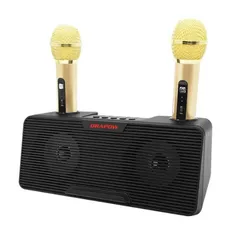 Loa Bluetooth Hát Karaoke Kèm 2 Mic Drapow SB02 - Kết Nối: 3.5mm AUX IN/Bluetooth, USB, Thẻ Nhớ