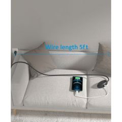 Ổ Cắm Điện Đa Năng Meauvan US06 (Hàng À má zon Mỹ ), 2 ổ 220V , 2 USB-A + 1 USB-C 15W (Tặng đầu chuyển sang 2 chấu)