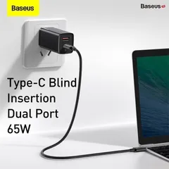 Củ Sạc Siêu Nhanh 65W Baseus GaN2 Lite Quick Charger (1A+1C/2C, PD3.0/PPS/QC4.0/SCP/FCP )