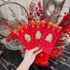 Bao Lì Xì Thần Tài Vàng May Mắn - Thu Hút Tài Lộc Đầu Năm Mới, Quà Tặng Phong Thủy Độc Đáo Ý Nghĩa