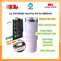 Ly Giữ Nhiệt VawToz 30 Oz (890ml) Chính Hãng Inox 304 Cao Cấp Kèm Ống Hút (Hàng À Má Zôn)