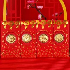 Bao Lì Xì Thần Tài Vàng May Mắn - Thu Hút Tài Lộc Đầu Năm Mới, Quà Tặng Phong Thủy Độc Đáo Ý Nghĩa