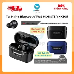 Tai Nghe Bluetooth TWS Monster XKT05 - ENC, Âm Thanh Hi-Fi, Bluetooth 5.2, Chế Độ Game Mode Độ Trễ Thấp