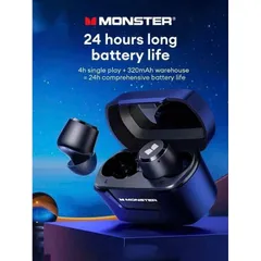 Tai Nghe Bluetooth TWS Monster XKT05 - ENC, Âm Thanh Hi-Fi, Bluetooth 5.2, Chế Độ Game Mode Độ Trễ Thấp