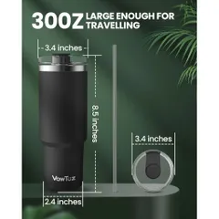 Ly Giữ Nhiệt VawToz 30 Oz (890ml) Chính Hãng Inox 304 Cao Cấp Kèm Ống Hút (Hàng À Má Zôn)