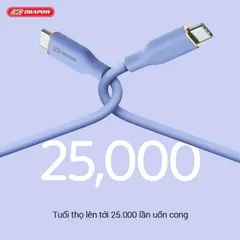 Cáp Sạc Nhanh C to C 60W Chính Hãng Drapow CS03 - Hỗ trợ mọi thiết bị có cổng sạc Type-C