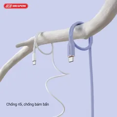 Cáp Sạc Nhanh C to C 60W Chính Hãng Drapow CS03 - Hỗ trợ mọi thiết bị có cổng sạc Type-C