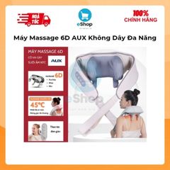 Máy Massage 6D AUX Không Dây Đa Năng - Máy Massage Cổ Vai Gáy Cao Cấp Có Nhiệt Hồng Ngoại Giảm Đau Hiệu Quả