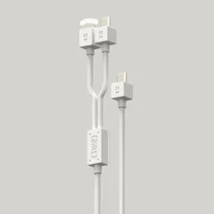 Cáp Sạc Nhanh 2 Đầu 60W Mfish C to C & L, Hỗ Trợ PD Sạc Nhanh Mọi lP - Mfish Mad Pixels Lab PD 60W