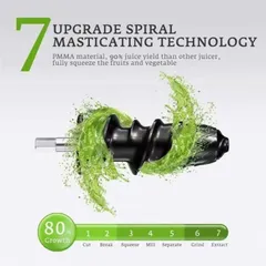 Máy Ép Chậm Trục Ngang Aicok AMR521 (Đức) - Dễ Vệ Sinh, Không Chứa BPA, Động Cơ Yên Tĩnh, Đảo Ngược