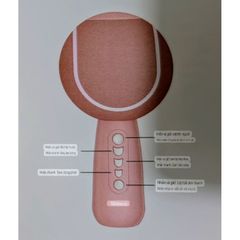 Micro Karaoke Kèm Loa Di Động Shinco D32 - Hiệu ứng đèn Led RGB, Cổng Type C, Aux 3.5mm, Thẻ Nhớ