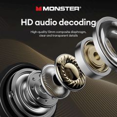 Tai Nghe Bluetooth Monster Airmars XKT20 - Màn Hình Led, Bluetooth 5.4, Âm Thanh Hi-Fi, 3 Chế Độ