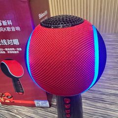 Micro Karaoke Kèm Loa Di Động Shinco D32 - Hiệu ứng đèn Led RGB, Cổng Type C, Aux 3.5mm, Thẻ Nhớ