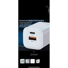 Củ Sạc Nhanh 33W Wekome WP-U140 Công Nghệ Gan, 2 Cổng Sạc Type C + USB Hỗ Trợ Sạc Nhanh PD/QC/PPS