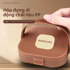 Bộ Dụng Cụ Làm Móng Tiện Lợi 8 Món Thép Không Gỉ Bền Bỉ, Kèm Hộp Đựng Nhỏ Gọn Tiện Lợi
