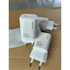 Củ Sạc Nhanh 33W Wekome WP-U140 Công Nghệ Gan, 2 Cổng Sạc Type C + USB Hỗ Trợ Sạc Nhanh PD/QC/PPS