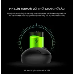 Chuột Không Dây FD Mini i889 Wireless - Pin Sạc, Siêu Nhỏ Gọn Nết Nối 20m, Kèm Cáp Sạc