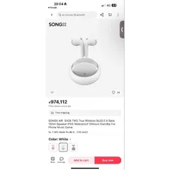 Tai Nghe Bluetooth SONGX AIR SX08 TWS X-Bass - SONGX AIR TWS Wireless Earbuds