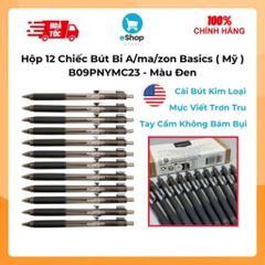 Hộp 12 Bút Bi  À Má Zôn Basics ( Mỹ ) B09PNYMC23 - Màu Đen