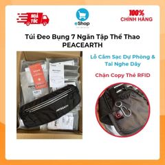 Túi Đeo Bụng 7 Ngăn Tập Thể Thao Hãng PEACEARTH - Chặn Copy Thẻ RFID