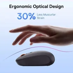 Chuột Không Dây Silent Bluetooth & 2.4GHz Baseus F01B Tri-Mode Wireless Mouse 1600dpi