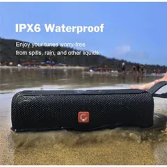 Loa Bluetooth DOSS E-GO II, Chống Nước IPX6, Công Suất 12W, Mic Tích Hợp, Dual-Treiber, Bass, Pin Lên Đến 12h