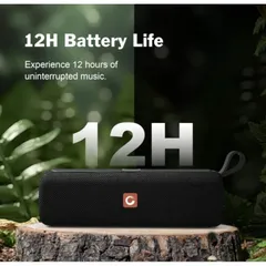 Loa Bluetooth DOSS E-GO II, Chống Nước IPX6, Công Suất 12W, Mic Tích Hợp, Dual-Treiber, Bass, Pin Lên Đến 12h