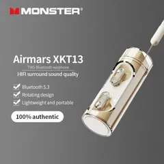 Tai Nghe Bluetooth TWS Monster Airmars XKT13 - ENC, Âm Thanh Hi-Fi, Bluetooth 5.3, Chế Độ Game Mode Độ Trễ Thấp