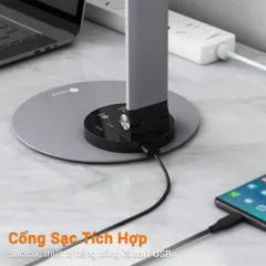 Đèn Led Bàn Chống Cận Sympa SP-DL007 (Taotronics TT-DL22) 10W Cảm Ứng Hợp Kim Nhôm 3 Chế Độ Màu 6 Mức Sáng, Cổng USB Sạc